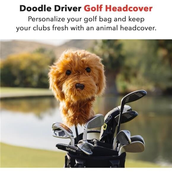 Doodle Driver Headcover | Premium Driver Headcovers | Funny Golf Club Covers - Picture 2 of 7